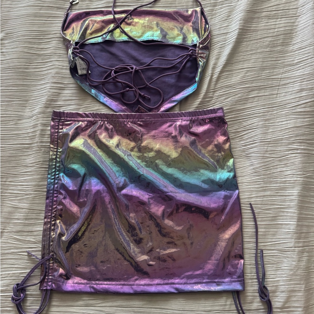 Iridescent Purple Two-Piece Set - Picture 8 of 8
